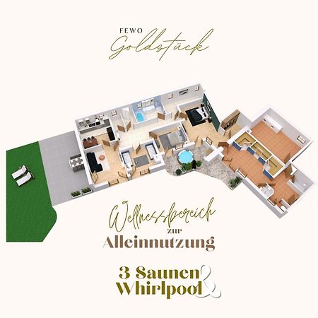 Fewo Goldstueck Mit Privatem Spa Und Whirlpool กราเฟอเนา ภายนอก รูปภาพ